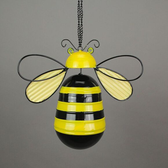 Metal Bumble Bee Decorative Novelty Hanging Birdhouse Home Garden Patio Decor - Picture 3 of 5